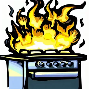Gas Oven Producing Yellow Flames